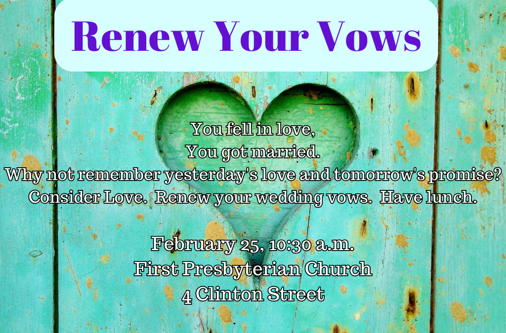 Renew Your Vows and Celebrate!